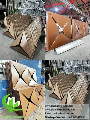 Paneles de techo de aluminio cortados con láser a medida elevan interiores comerciales y de lujo