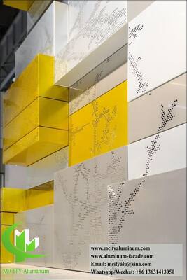 Sistemas de fachada de aluminio 3003 arquitectónicos Paneles hechos a medida en fábrica para exteriores modernos