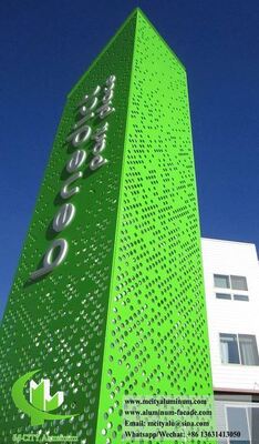 Sistemas de fachada de aluminio 3003 arquitectónicos Paneles hechos a medida en fábrica para exteriores modernos