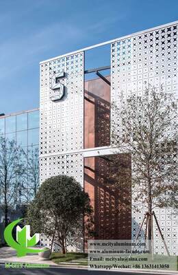 Sistemas de fachada de aluminio 3003 arquitectónicos Paneles hechos a medida en fábrica para exteriores modernos