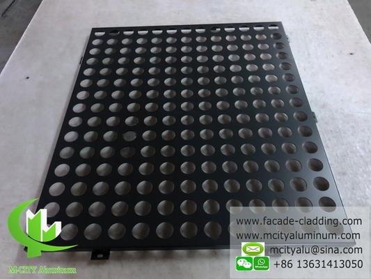 Panel sólido de aluminio para fachada de color gris recubierto en polvo de 3 mm de espesor