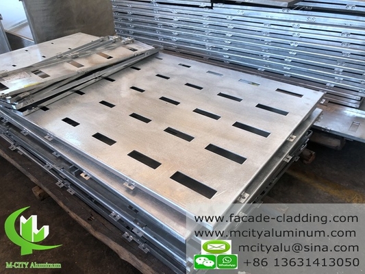 Corte por CNC de fachada de aluminio para revestimiento de paredes con recubrimiento en polvo para uso exterior