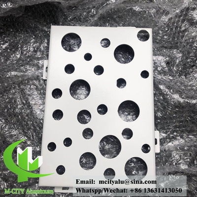 Panel de aluminio sólido para fachada recubierto en polvo de color RAL para pared de cortina