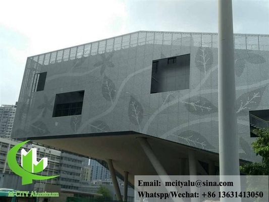 Paneles decorativos de aluminio para fachadas de revestimiento de paredes de edificios