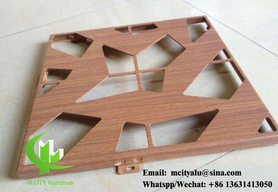 Paneles decorativos de aluminio para fachadas de revestimiento de paredes de edificios