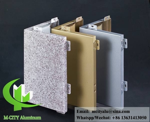 Revestimiento exterior de aluminio Panel de aluminio sólido recubierto en polvo