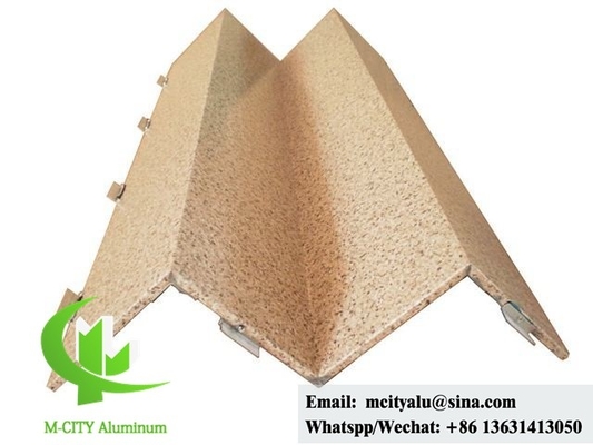 Revestimiento de pared de aluminio Revestimiento exterior de fachada de aluminio metálico recubierto en polvo