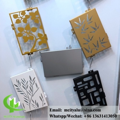 Revestimiento de chapa de metal cortada por láser de aluminio y fachada en polvo recubierta de 3 mm