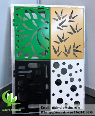 Perforación de paneles de aluminio arquitectónicos para revestimiento de fachadas de diseño personalizado