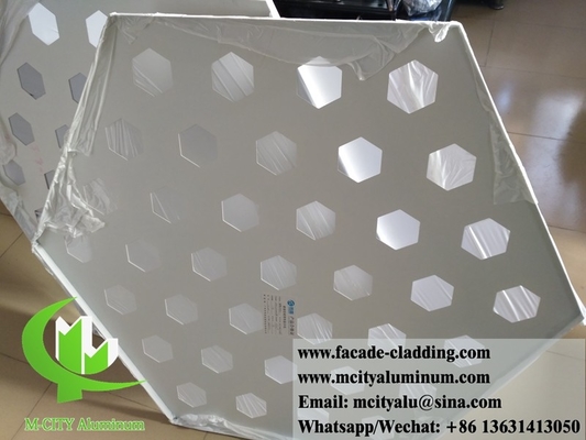 Panel de aluminio metálico para fachada de pared cortina PPG de acabado duradero