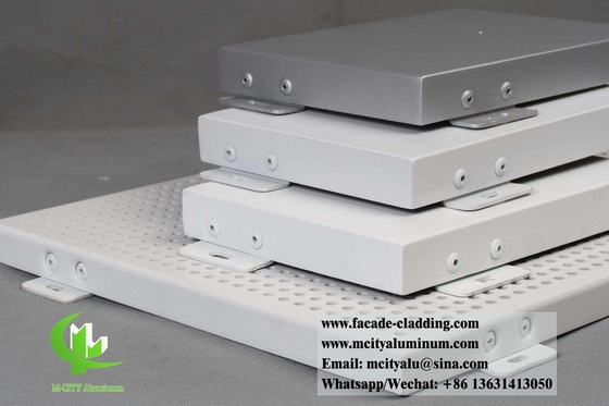 Panel de revestimiento de chapa de aluminio perforada formado, panel sólido metálico