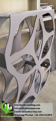 Plata de perforación para revestimiento de fachadas de paneles de aluminio metálico 3D triángulo