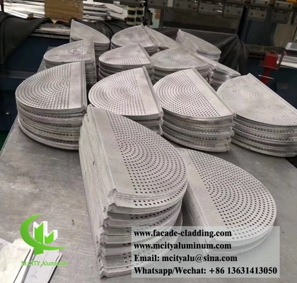 Hoja perforada de aluminio para revestimiento de fachada pantalla de privacidad de jardín con corte láser de 2 mm de grosor