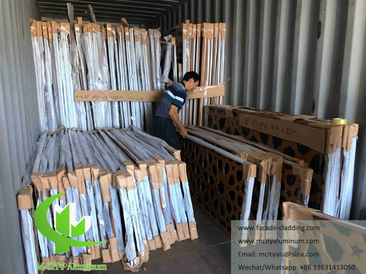Fasa de aluminio de corte láser para revestimiento de paredes de mezquitas musulmanas