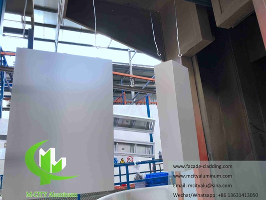 Panel de corte CNC metálico de aluminio de panel fluorocarbonado perforado, pared cortina para revestimiento de fachadas