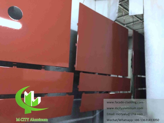 Hoja de aluminio CNC fachada de aluminio arquitectónica revestimiento de pared perforado Hoja perforada