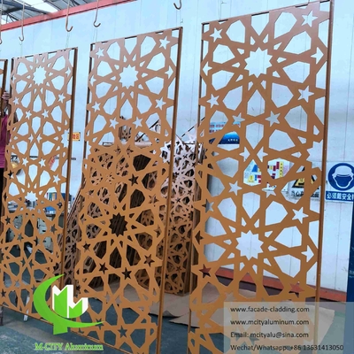 Película de aluminio de Mashrabiya para el revestimiento de paredes