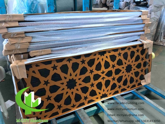 Película de aluminio de Mashrabiya para el revestimiento de paredes