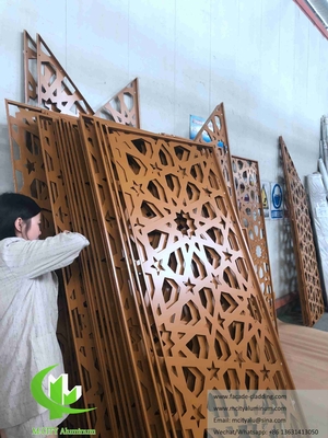 Las fachadas decorativas cortadas con láser paneles de aluminio para mezquita musulmana