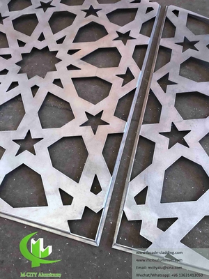 Pantallas de aluminio de perforación por CNC para revestimiento de paredes