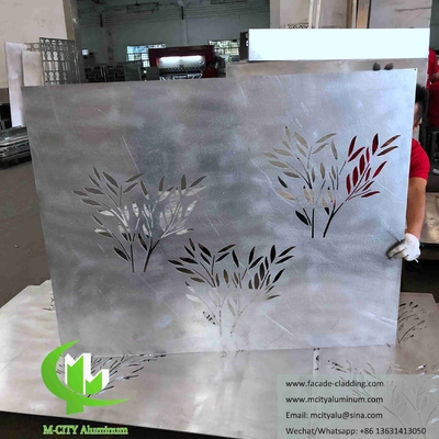 Diseño de árboles Paneles de aluminio para fachada de hotel fabricante de chapas de metal personalizadas