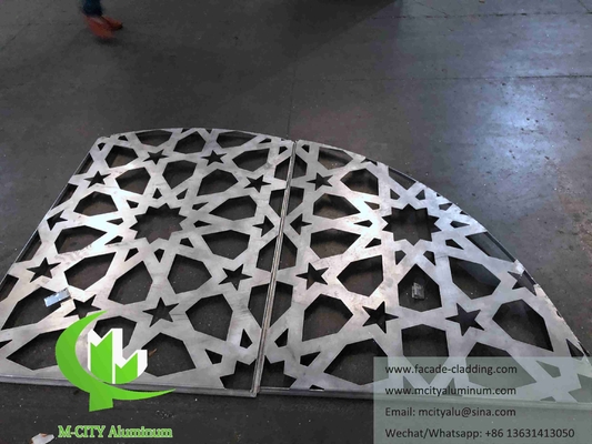 Exterior Paneles de aluminio arquitectónico para techos perforados con recubrimiento en polvo