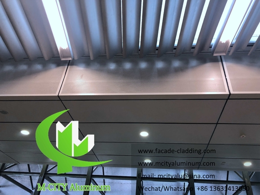Panel de pantalla de aluminio de chapa metálica perforada revestida con polvo arquitectónico