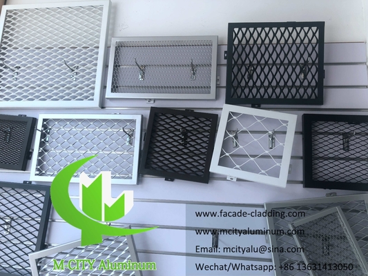 Revestimiento metálico Reticulado de malla de aluminio para revestimiento de paredes paneles de fachada