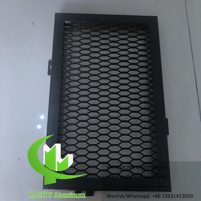 Paneles metálicos para paredes con láminas de aluminio con patrón de perforación para fachadas de techos
