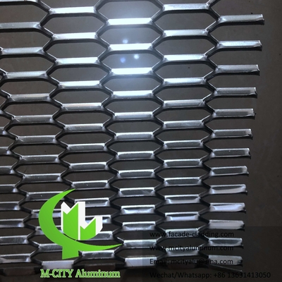 Perforación de la malla metálica de chapa de aluminio para fachadas del techo de la pared