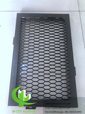 Paneles metálicos para paredes con láminas de aluminio con patrón de perforación para fachadas de techos