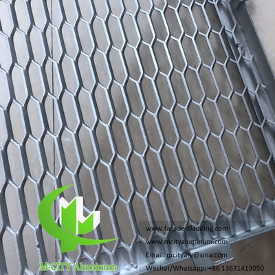 Perforación de la malla metálica de chapa de aluminio para fachadas del techo de la pared