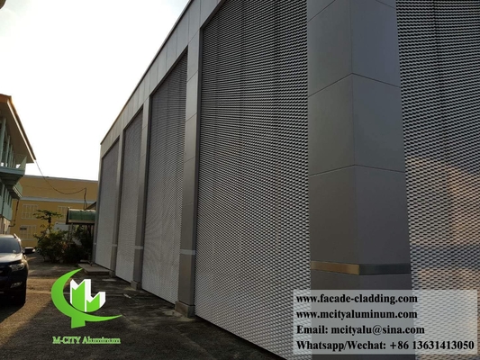Exterior Paneles de pantalla ampliada de malla de aluminio arquitectónico para fachada