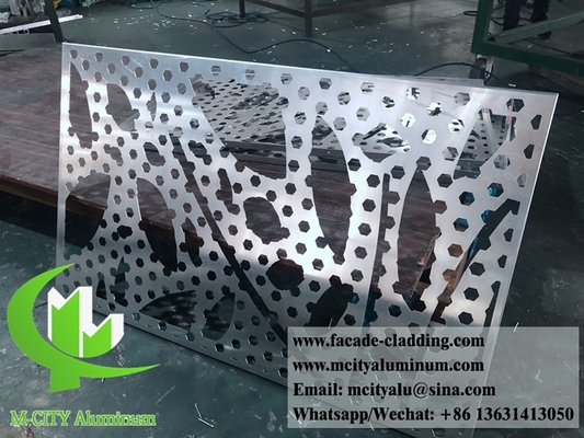 hoja de corte por láser de aluminio corte por láser de fachada de aluminio arquitectónico para pared de cortina