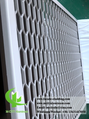 Panel arquitectónico de pantalla de malla expandida de aluminio para fachada exterior
