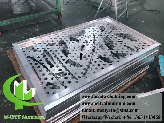 Hoja de corte por láser de aluminio de 8 mm Corte por láser de fachada de aluminio arquitectónico para cercas