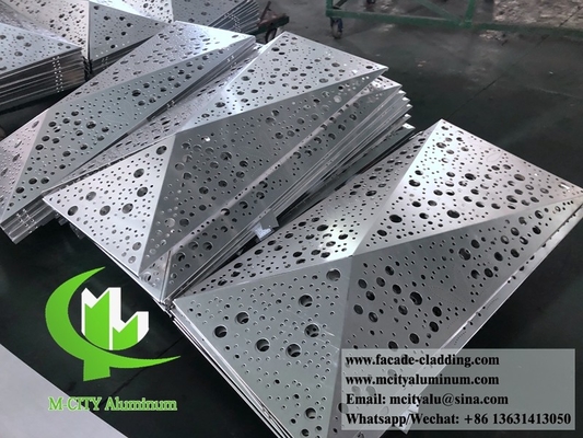 hoja de corte por láser de aluminio corte por láser de fachada de aluminio arquitectónico para pared de cortina