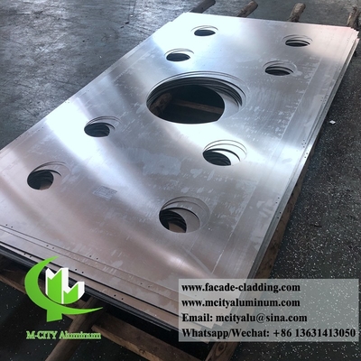 Hoja de corte por láser de aluminio exterior de metal Corte por láser de fachada de aluminio arquitectónico para pared de cortina