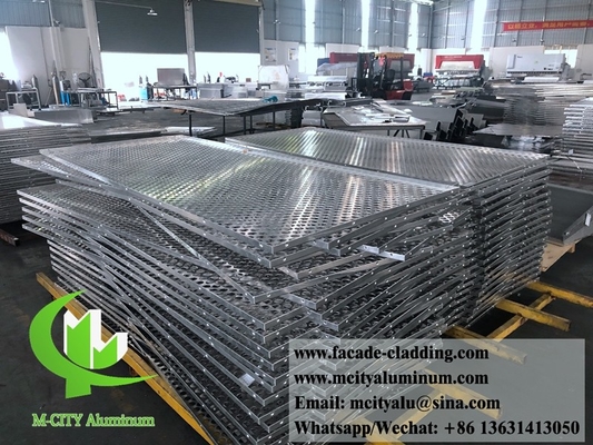 Hoja de corte por láser de aluminio exterior de metal Corte por láser de fachada de aluminio arquitectónico para pared de cortina