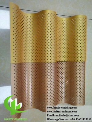 Panel de aluminio 3D para fachada de hotel fabricante de chapas de metal personalizadas