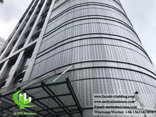 China proveedor Panel perforado de aluminio metálico revestido en polvo para revestimiento exterior de fachadas