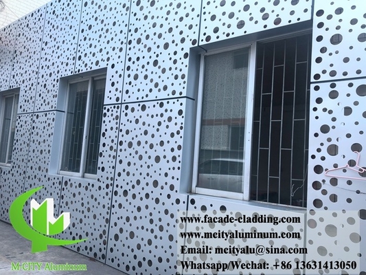 Hoja de aluminio CNC Corte láser de fachada de aluminio arquitectónico para revestimiento de paredes Hoja perforada