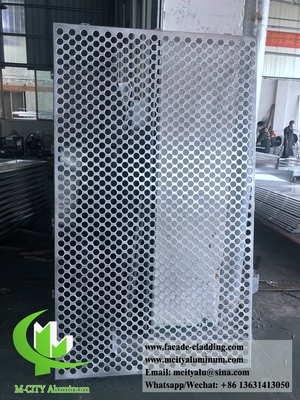 Hoja de aluminio CNC Corte láser de fachada de aluminio arquitectónico para revestimiento de paredes Hoja perforada