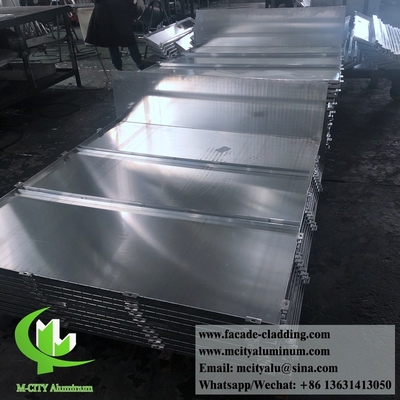 Panel de pared de metal revestimiento de aluminio sólido Sistema de fachadas PVDF