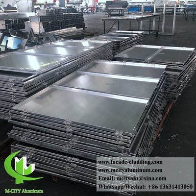 Panel de pared de metal revestimiento de aluminio sólido Sistema de fachadas PVDF