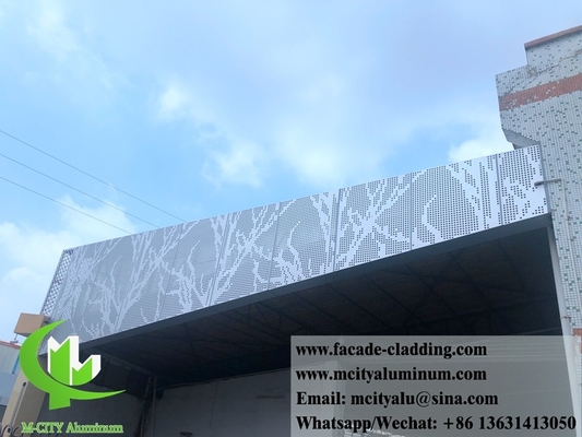 China proveedor Panel de aluminio perforado metálico revestido en polvo para revestimiento exterior de fachada