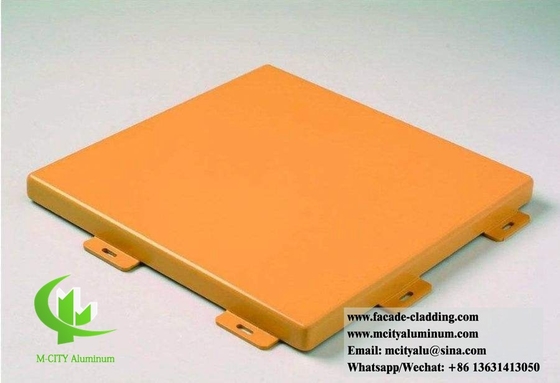 Panel de pared de metal revestimiento de aluminio sólido Sistema de fachadas PVDF