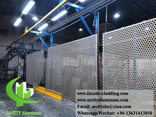 Hojas de metal perforadas CNC para revestimiento exterior de fachadas de hojas de aluminio para revestimiento exterior de fachadas