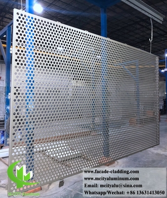 Hojas de metal perforadas CNC para revestimiento exterior de fachadas de hojas de aluminio para revestimiento exterior de fachadas