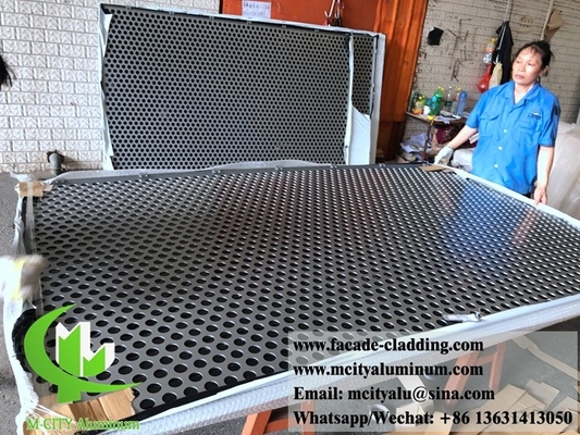 Hojas de metal perforadas CNC para revestimiento exterior de fachadas de hojas de aluminio para revestimiento exterior de fachadas